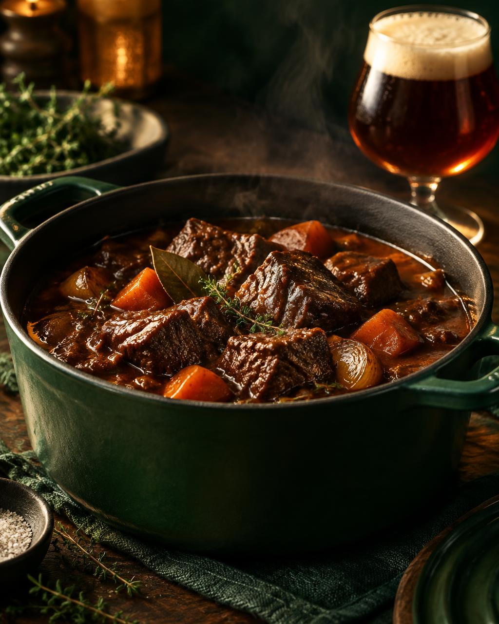 Stoofvlees met dubbel — recept met Belgische dubbel