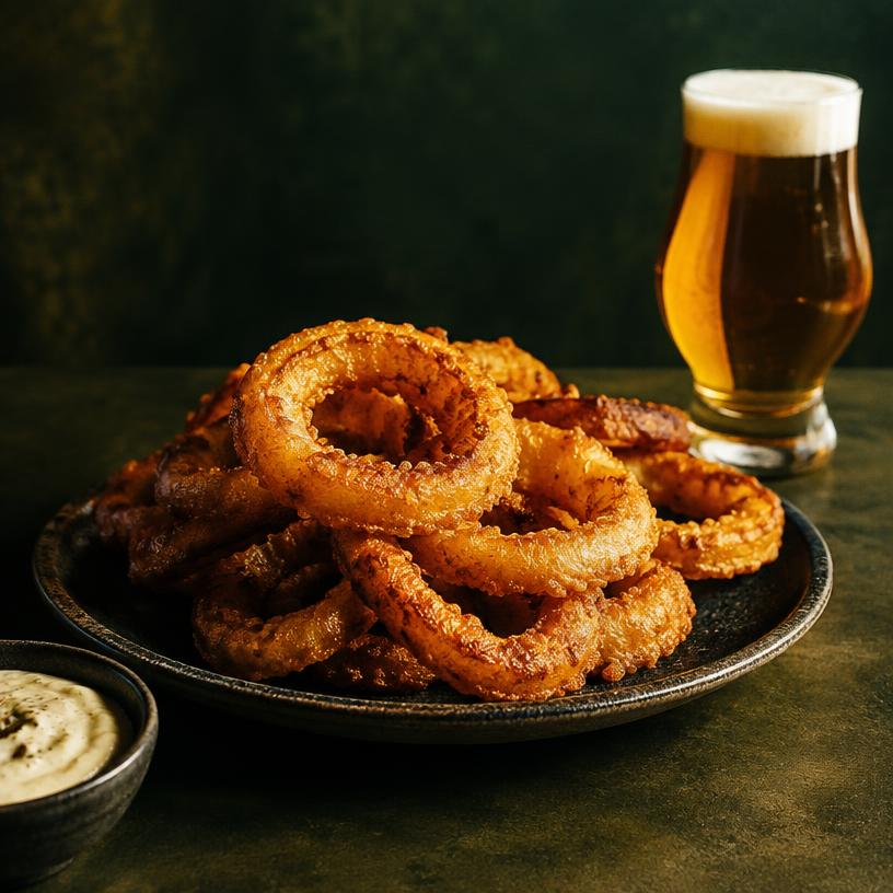 Uienringen in bierbeslag — recept met Pils of witbier